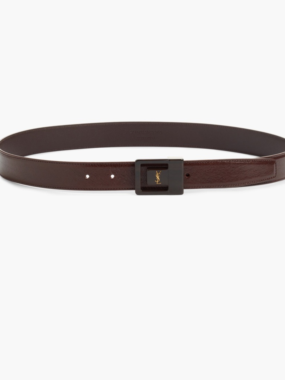 Saint Laurent La 66 resin buckle calfskin belt 85